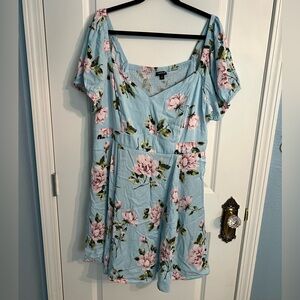 Blue floral torrid dress